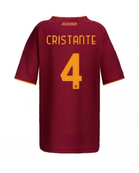 AS Roma Bryan Cristante #4 Maglia Gara Casa Repliche 2025-26 Donna Maniche Corte